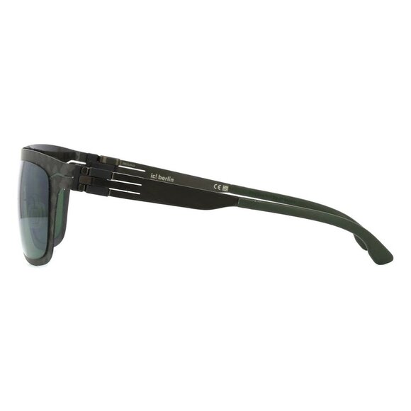 New IC! BERLIN gla00000000000000278 Black Polarised Square FLX_S05 Median Night - Picture 3 of 4